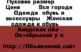 Пуховик размер 42-44 › Цена ­ 750 - Все города Одежда, обувь и аксессуары » Женская одежда и обувь   . Амурская обл.,Октябрьский р-н